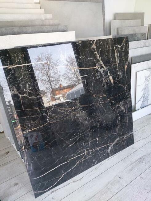 Marquina gold płytki łaziekowe marmur 120x120 Cerrad