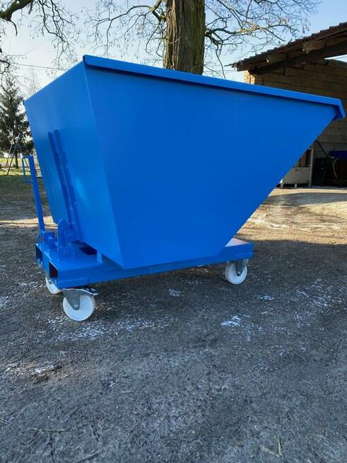 Kontener samowyładowczy, koleba uchylna, pojemnik, szufla1m3