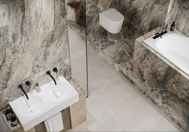 Brazilian amber 120x120 płytki łazienkowe kamień Cerrad