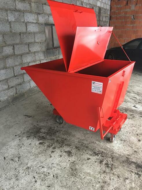 Koliba, Łycha wywrotna, kontener samowyładowczy, pojemnik 1m3