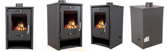 PIEC KOZA KOMINKOWY KOMINEK STALOWY EKO LEO SZAMOT