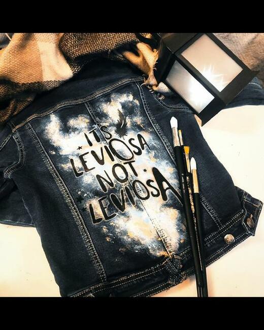 Pomysł na prezent ręcznie malowane kurtki katany jean custom