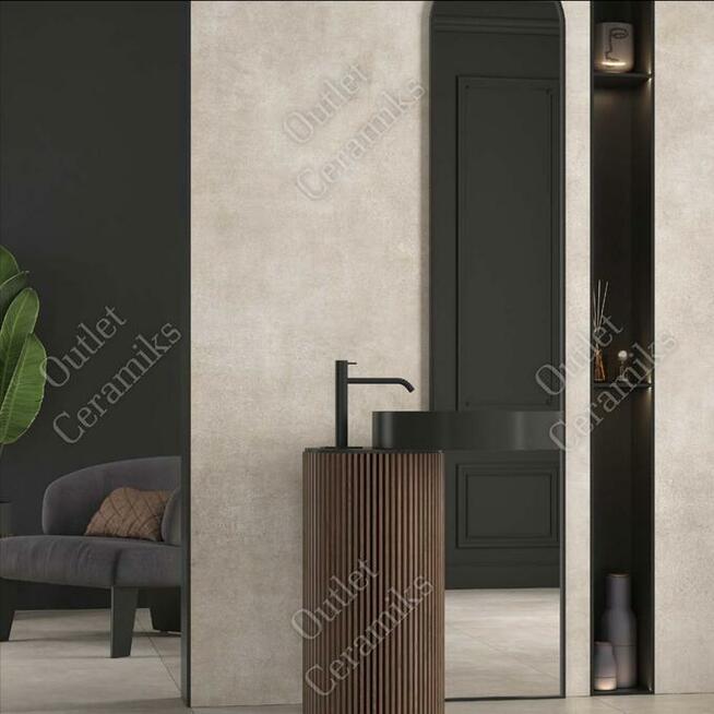 Concrete beige beton gres płytki ścienne podłogowe Cerrad