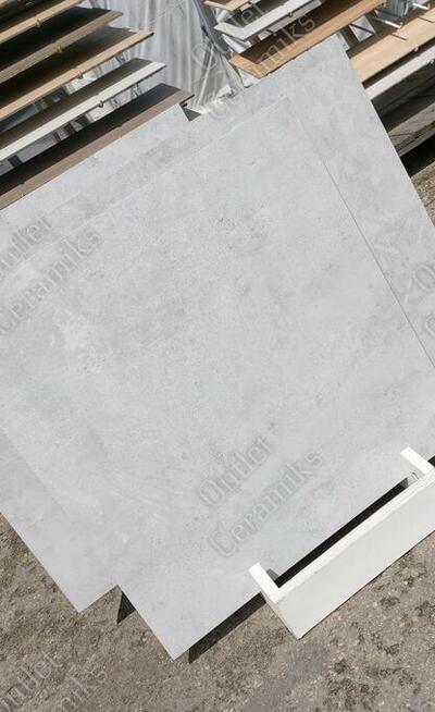 Softcement white 60x60 płytki łazienkowe szary beton