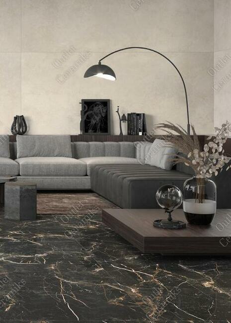 Marquina gold mat 120x60 płytki łazienkowe czarny marmur