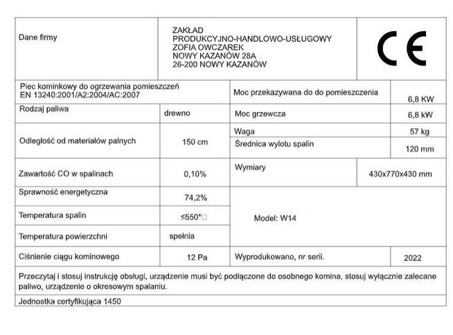 PIEC KOZA KOMINKOWY KOMINEK STALOWY EKO LEO SZAMOT