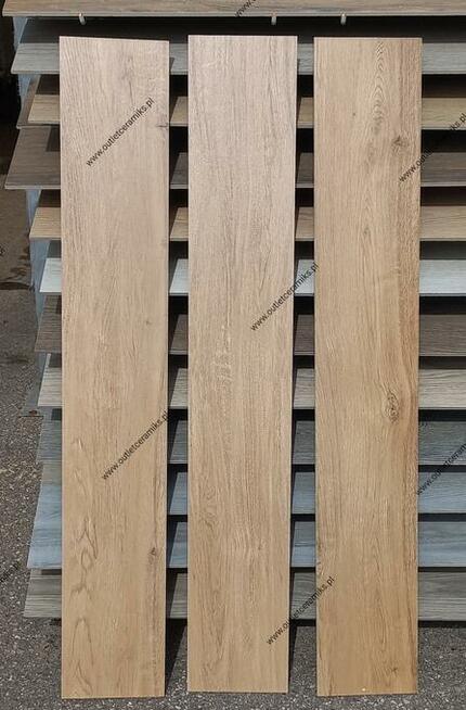 Płytki drewnopodobne podłogowe gresowe 120x20 TAMARAC Artens