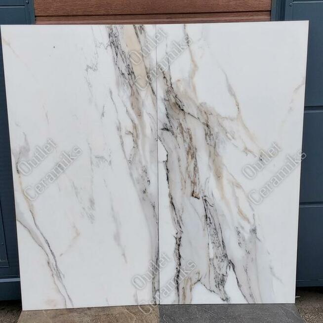 Calacatta gold 120x120 płytki ścienne łazienkowe Cerrad