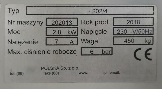 Tabliczki znamionowe do maszyn, okien, drzwi Grawerowanie