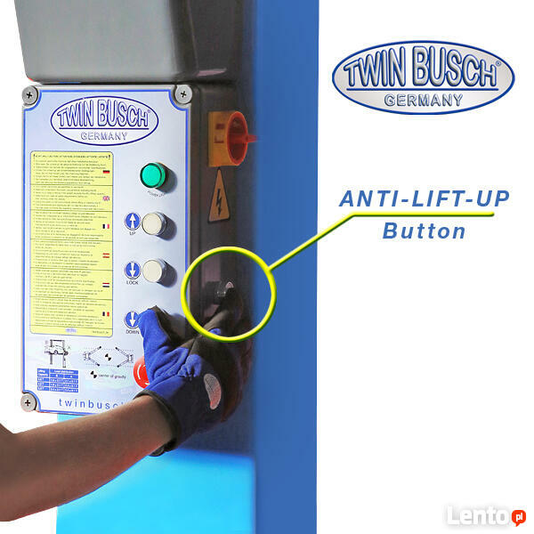 Podnośnik 2kolumnowy Samochodowy Twin Busch 4.200 kg 4.2T DE