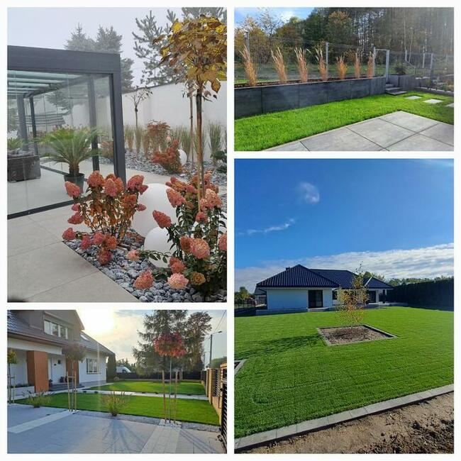 Mycie kostki elewacji nawadnianie trawa trawnik taras ogród