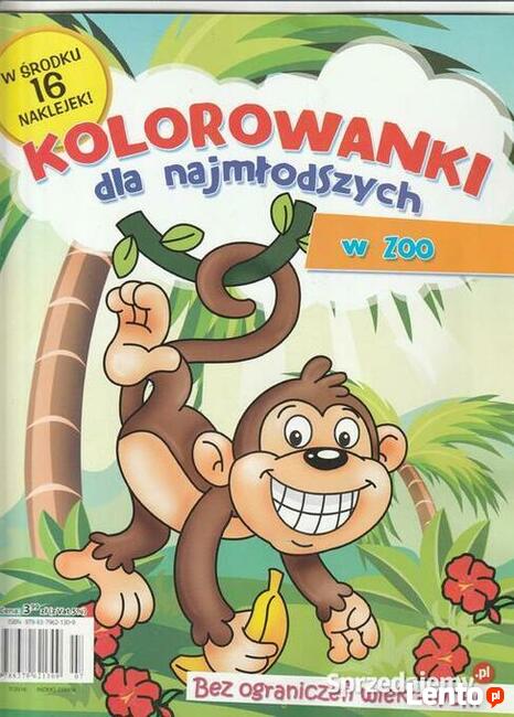 Kolorowanki dla najmłodszych w zoo+ 16 naklejek