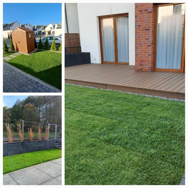 Mycie kostki elewacji nawadnianie trawa trawnik taras ogród