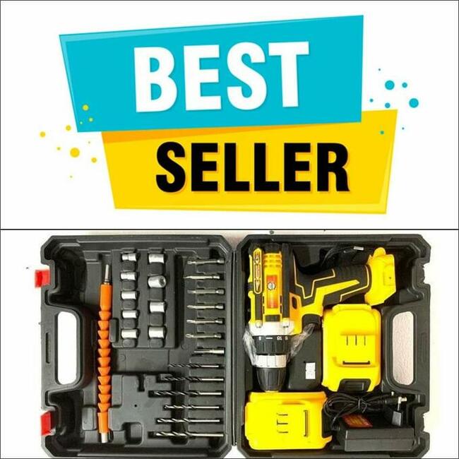 Wkrętarko- wiertarka+ Akcesoria!!