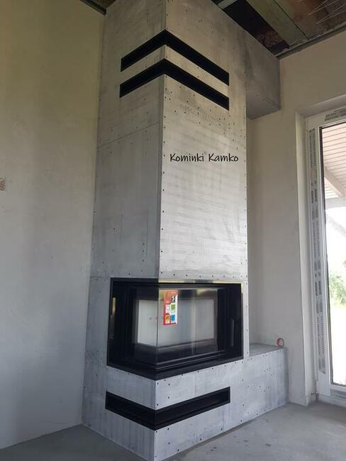 Kominki Kominki!!! wkład narożny Simple S BS z zabudową.