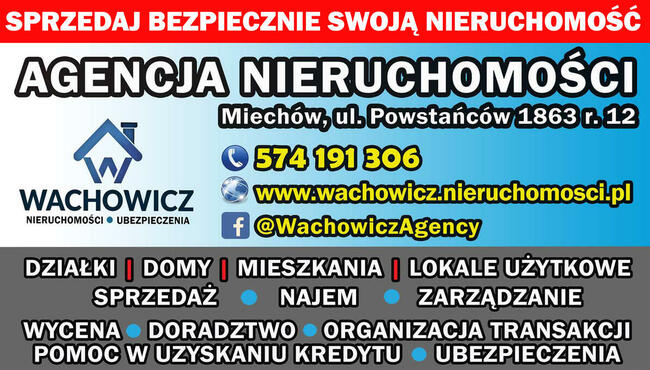 Działka budowlana (40% pod usługi) - Sędziszów, ul. Dworcowa