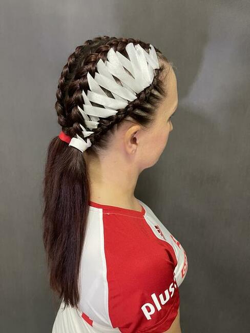 Fryzury okolicznościowe , warkocze syntetyczne