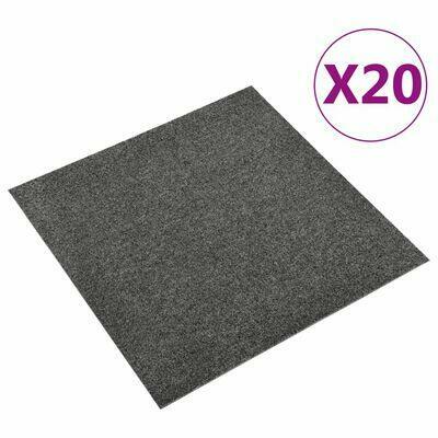 vidaXL Podłogowe płytki dywanowe, 20 szt., 5 m², 50x50 cm, a