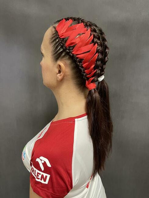 Fryzury okolicznościowe , warkocze syntetyczne