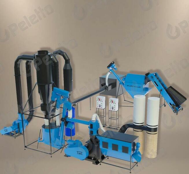 Linia do produkcji pelletu z mokrej trociny PELETON- 3000 MT