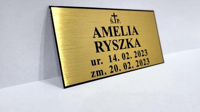 Współpraca Tabliczki Tablice pogrzebowe na grób krzyż pomnik