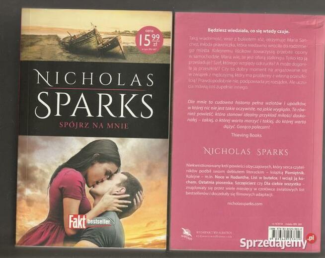 Spójrz na mnie Nicholas Sparkas