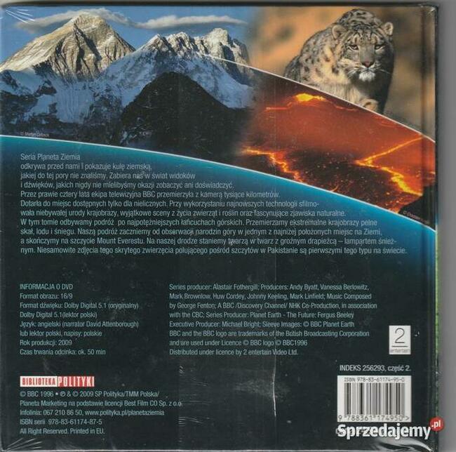 Planeta ziemia- góry DVD