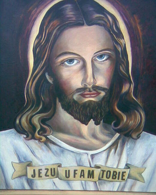 Jezus Miłosierny - obraz olejny