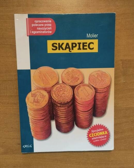 Skąpiec Molier wydawnictwo Greg lektura szkolna