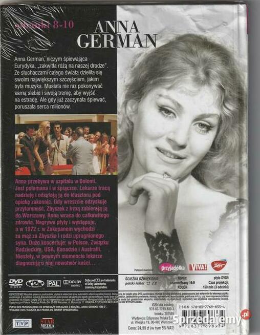 Serial Anna German Tom 3 Odcinki 8-10 DVD