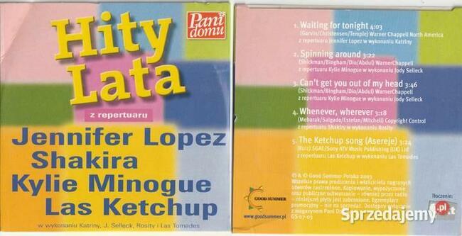 Hity lata z repertuaru Jennifer Lopez Shakira CD