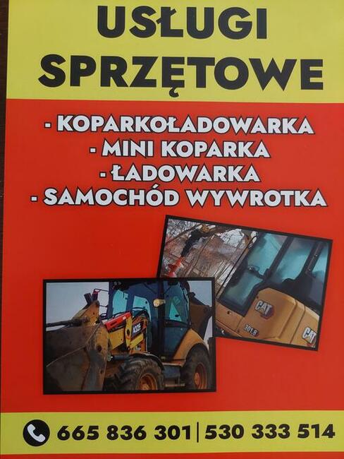 Usługi koparko-ładowarką i minikoparką