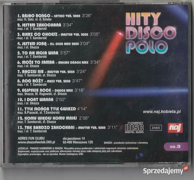 Shazza Hity Disco Polo The best of CD