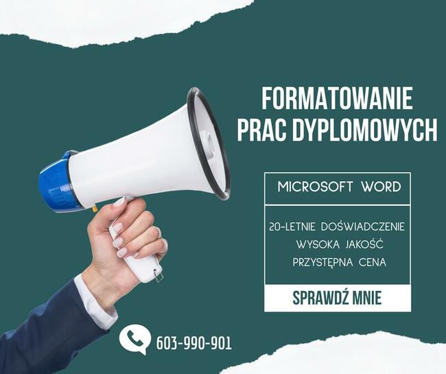 Formatowanie Prac Dyplomowych | Specjalista WORD