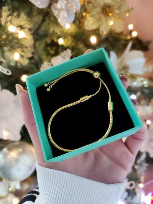 Bransoletka pandorka regulowana ZŁOTA do charmsy zawieszki