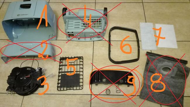 Zelmer Meteor typ1117.5 /1117.6 /1117.6E- NA CZĘŚCI