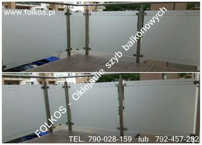 Oklejanie szyb balkonowych Warszawa -Folie na Balkony Wwa