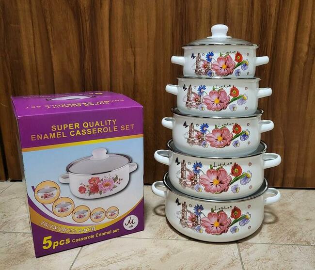 Zestawy garnków emaliowanych