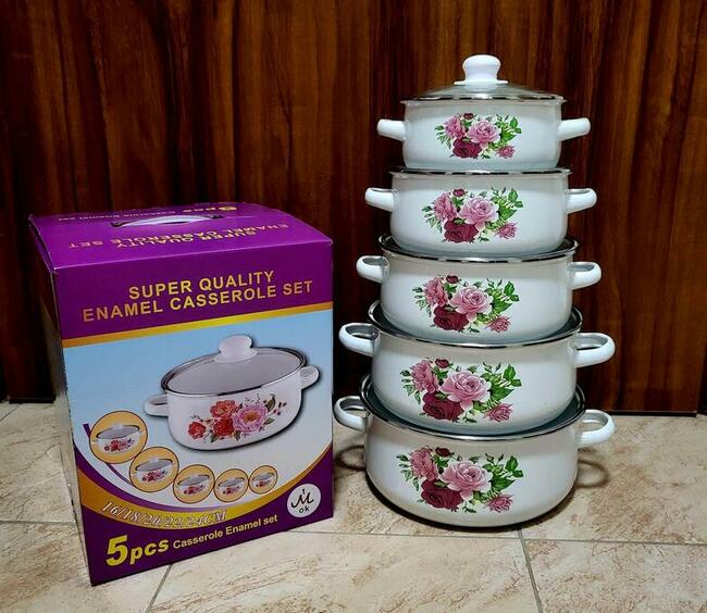 Zestawy garnków emaliowanych
