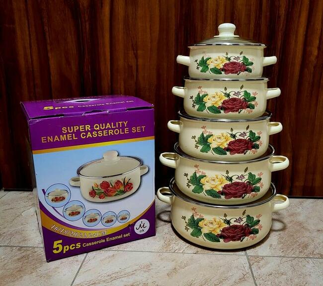 Zestawy garnków emaliowanych