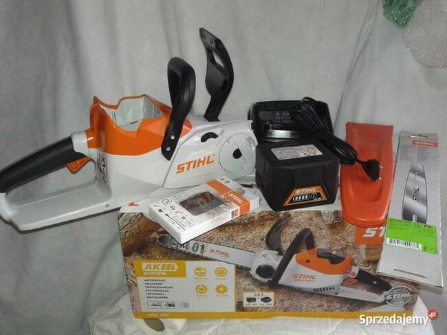 nowa pilarka do sadu ogrodu STIHL MSA 140 pila akumulator ła