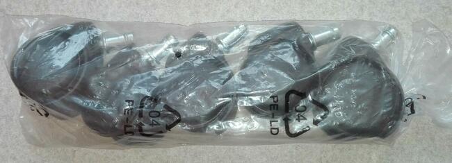 Kółka plastikowe (trzpień F 11 mm) do foteli obrotowych kpl