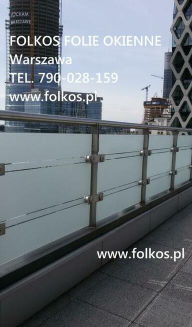 Folia matowa na szklane balustrady balkonowe Oklejamy balkon