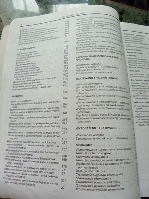 Opel Vectra i Calibra Sam naprawiam samochód .