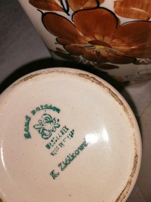 naczynia ceramiczne , ozdobne , ręcznie malowane