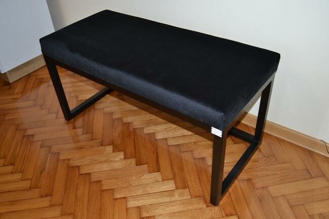 Pufa ławeczka siedzisko ławka tapicerowana stalowa LS002