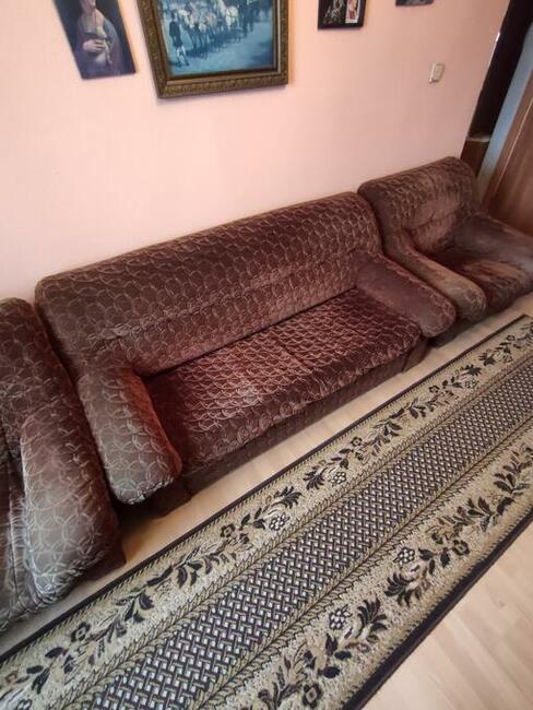 Komplet sofa rozkładana ,dwa fotele