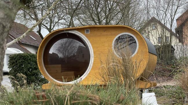 Sauna ogrodowa SPA Panorama 4 x 2,45 m przedsionek piec