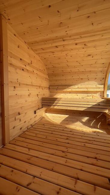 Sauna ogrodowa Balia mobilna SPA na przyczepie Panorama