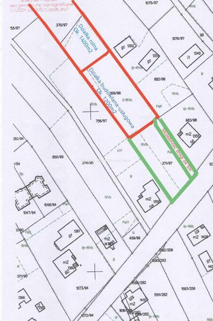 Działka Budowlano - Usługowa oraz rolna 2600m2